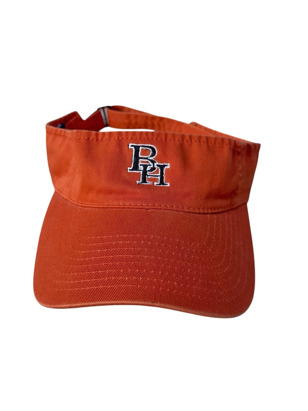 Vintage Beverly Hills Y2K Visor Strap Back Orange Hat Port Authority Unisex